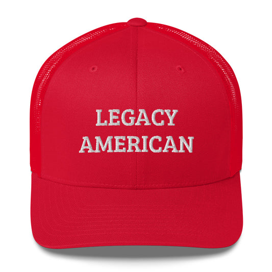 Legacy American Red Trucker Cap
